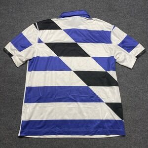 Nike Golf Polo White Purple Tour Performance  Men Sz L EUC